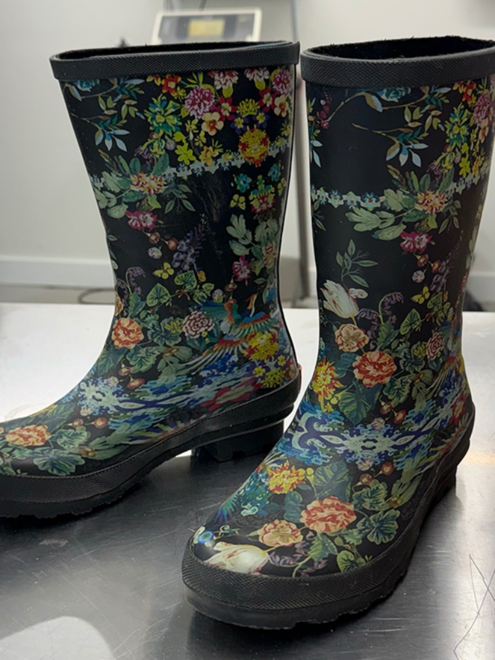 Johnny Was, Dreamer Rain Boots, sz 8